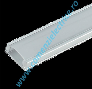 PROFIL DIN ALUMINIU CU CAPAC PVC ELM718/1-1000 1M