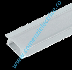 PROFIL DIN ALUMINIU CU CAPAC PVC ELM718/2-1000 1M