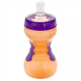 Cana cu pai KidiSipper Soft Grip Sportz Portocaliu - Cana