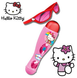 Jucarie copii Set microfon si ochelari Hello Kitty - RG1496 RG1496