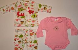 Set pijamalute bebe in culori vii- 14310 14310