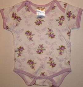 Body bebeluse cu imprimeu floral violet- 14643 14643