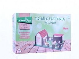 Set constructie lemn Ferma cu animale 28 piese SOLGL35683