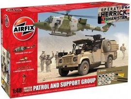 Kit constructie Set  Afganistan Elicopter Land Rover  WMIK SOLAF50123