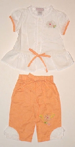 Pantalon orange cu camasa alba - 12984B_1 12984B_1