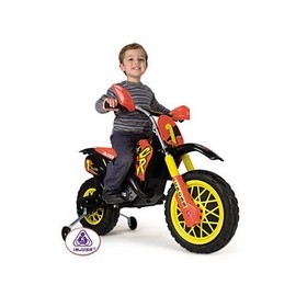 Motocicleta electrica Enduro 6V pentru copii, casca inclusa - OKEINJ677 OKEINJ677