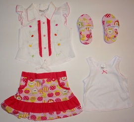 Costumas fetite cu sandalute - 9457B 9457B