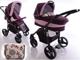 Carucior multifunctional 2 in 1 Paloma Pink Mix - BBC1004 BBC1004