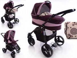 Carucior multifunctional 3 in 1 Paloma Pink Mix - BBC1021 BBC1021