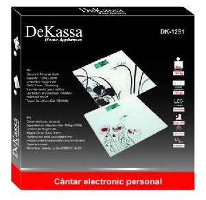 Cantar electronic pentru persoane DeKassa DK-1291 DK-1291