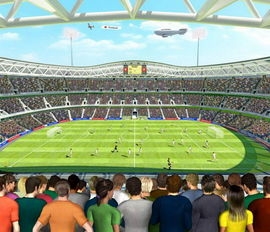 Tapet Copii Walltastic - Stadionul de Fotbal (Football Crazy) - GFK023 GFK023