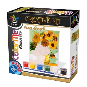 Van Gogh Sunflowers Color Me Canvas D-Toys 68545