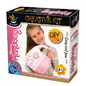 Set creatie geanta cu motive florale D-Toys 68576