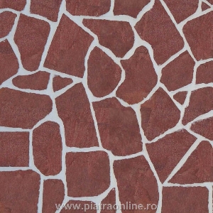 Sandstone Poligonal Rosu Vidin (1mp = 20-25buc)