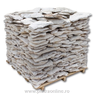 Limestone poligonal Rustic Stone White (1 mp= 15-20 buc)