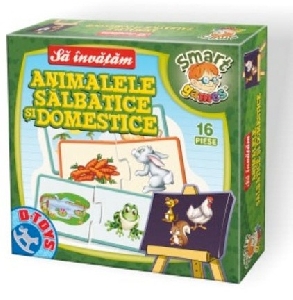 Sa invatam animale salbatice si domestice - Cutie mica D-Toys