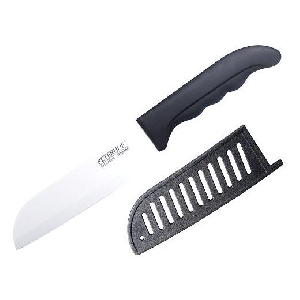 Cutit Santoku alveolat din ceramica Peterhof PH-22344