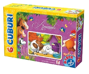 6 cuburi cu animale D-Toys