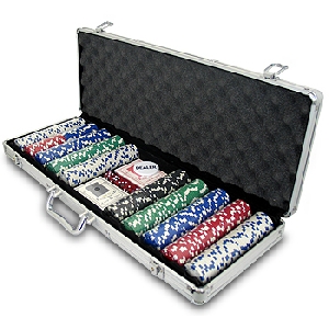 Poker set 500 de piese cu servieta de aluminiu