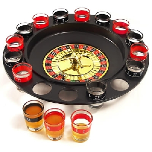 Ruleta cu 16 pahare din sticla