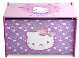 Ladita din lemn pentru depozitare jucarii Hello Kitty - BBXTB84889HK