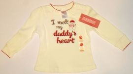 Bluza pentru fetite I melt my daddy\s heart - 15106