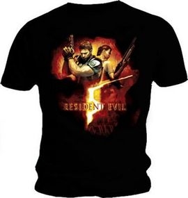 Tricou Resident Evil 5 Back To Back Gun Pose Marime M - VG13430