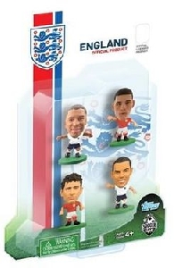 Figurine Soccerstarz England 4 Figurine Walcott Lampard Oxlade Chamberlain And Barkley 2014 - VG20037