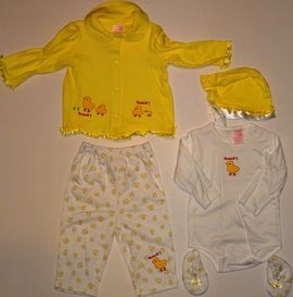 Set hainute bebe 5 piese Puf de pui - 14196