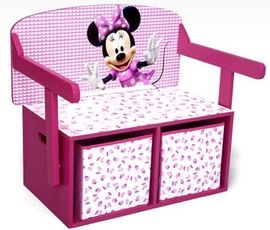 Mobilier 2 in 1 pentru depozitare jucarii Disney Minnie Mouse - BBXTB84865MN