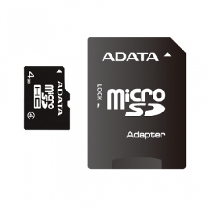 Card de Memorie microSDHC 4GB - clasa 4 - Adata