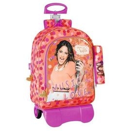 Troler Ghiozdan Mare Disney Violetta Colectia Love Music Passion + penar - ZBR14485