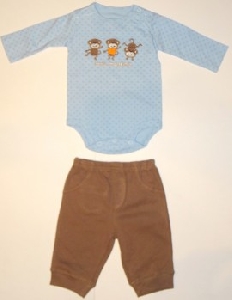 Set body cu pantalonas bebe - 14994A