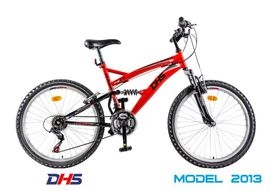 Bicicleta DHS 2442-18V -Model 2013-Gri-Negru - ONL8-213244200 Gri-Negru