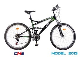 Bicicleta DHS 2642-18V -Model 2013-Rosu-Negru - ONL8-213264200 Rosu-Negru