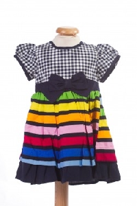 Rochite bebe cu dungi multicolore- BBN1045