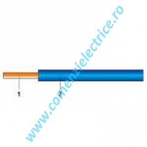 Conductor rigid de conexiuni TCY1X0.4 pentru telecomunicatii