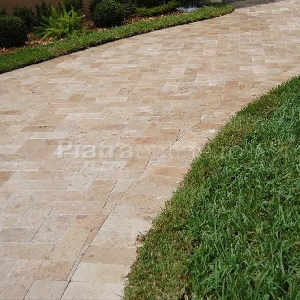 Travertin Noce Cross Cut Periat si Daltuit 30.5 x 15.2 x 3 cm