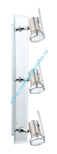 Aplica baie Tamara 1 31266 crom LED GU10 3X2.5W 600LM