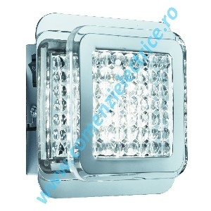 Aplica Quadrant 7321CC crom LED 600LM 6W lumina calda