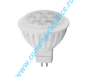 BEC LED7 HIGH POWER MR16 6W ALB GU5.3 12V AC 480LM 4000K