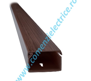 CANAL CABLU DIN PLASTIC 2M 15X10MM DARK WALNUT (NUC INCHIS)