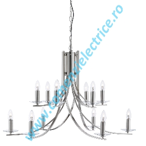 Candelabru Ascona 41612-12SS satin silver E14 12x60W