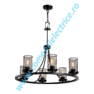 Candelabru Blake 955BLAKE6 negru 6xE27 A++