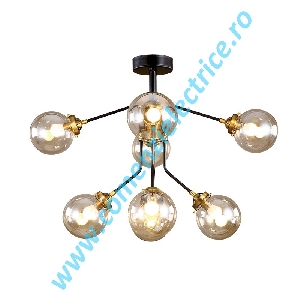 Candelabru Bubbles 955BUBBLES8 negru-bronz 8xE14 A++