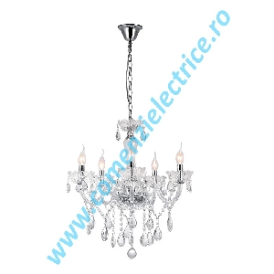 Candelabru Madlen 955MADLEN5 transparent 5xE14 A++