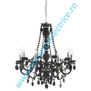 Candelabru Marie Therese 8888-8GY gri carbune E14 8x60W