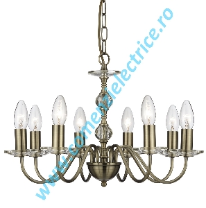 Candelabru Monarch 3458-8AB aur antic E14 8x60W