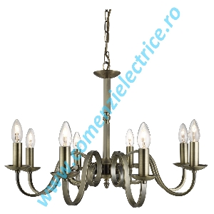 Candelabru Richmond 1508-8AB aur antic E14 8x60W