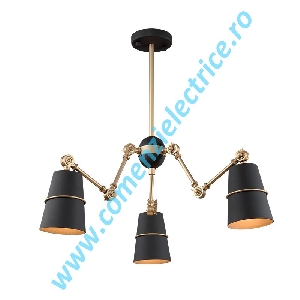 Candelabru Spider 955SPIDER3/BK negru 3xE27 A++